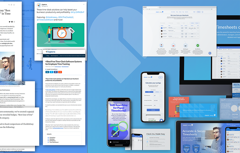 ClockInEasy | B2B SaaS App Inbound Marketing Project screenshot 3